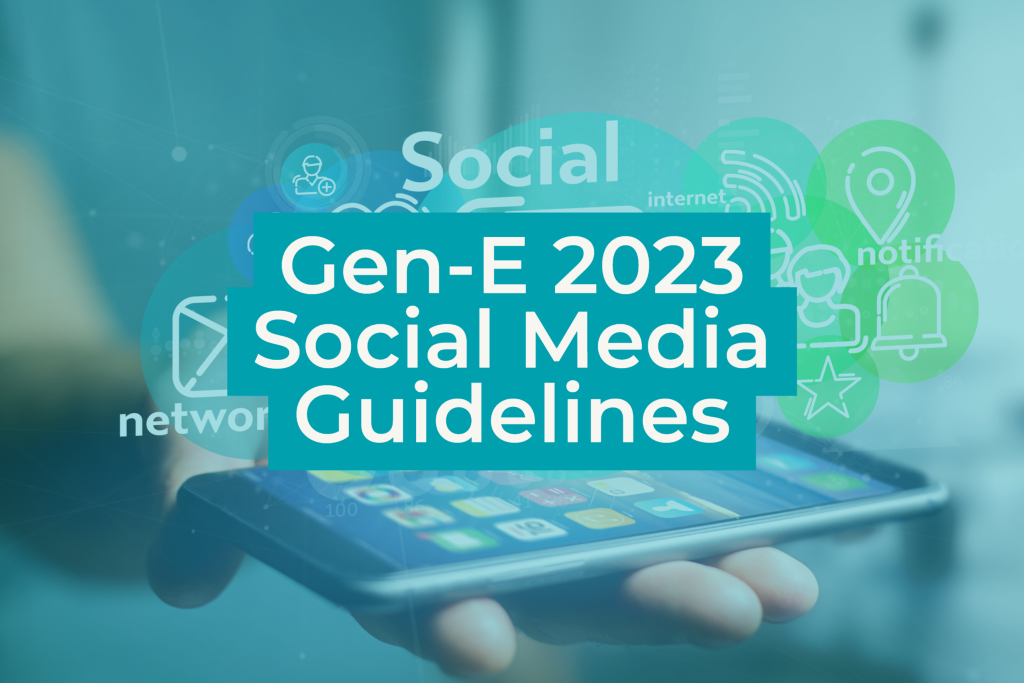 GenE 2023 Social Media Guidelines GenE 2024